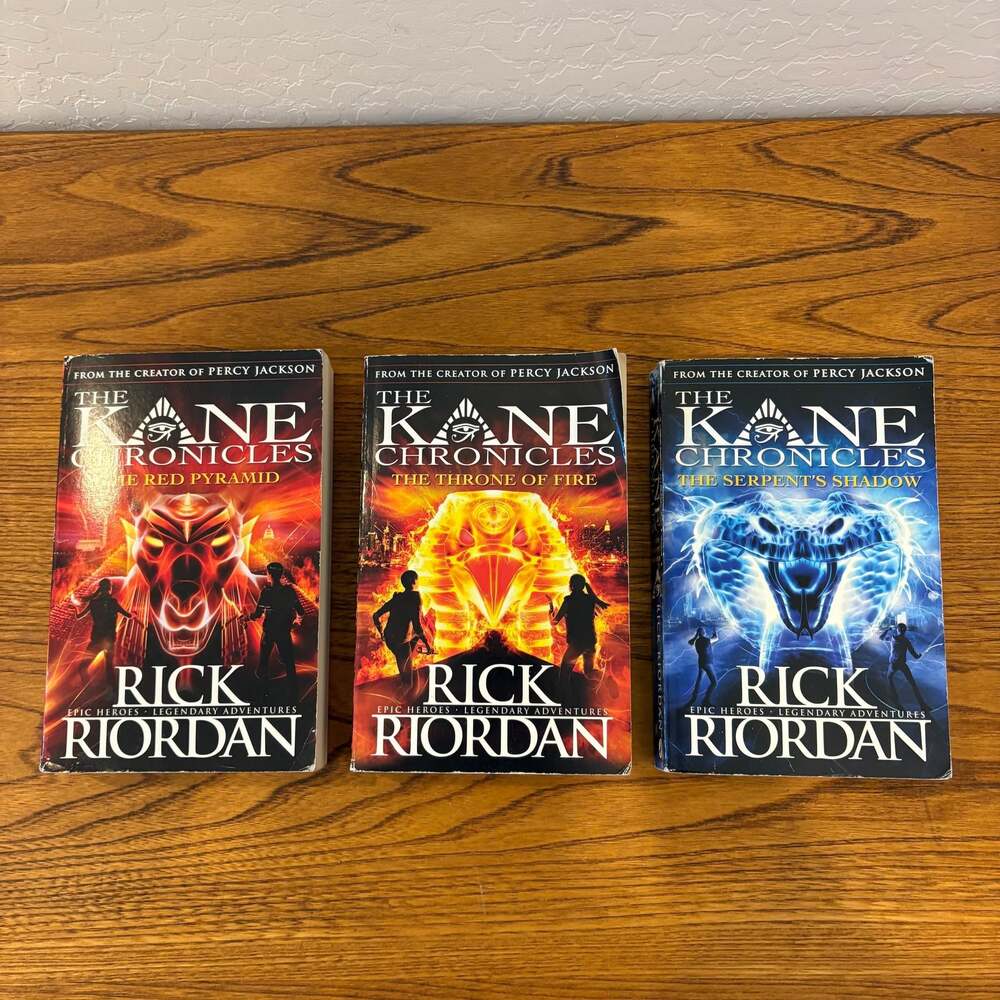 The Kane Chronicles Collection Rick Riordan 3 Books Set Rick Riordan Paperback - Picture 2 of 2